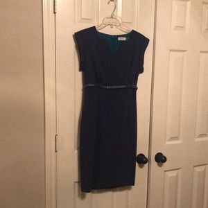 Calvin Klein cap sleeve sheath dress.